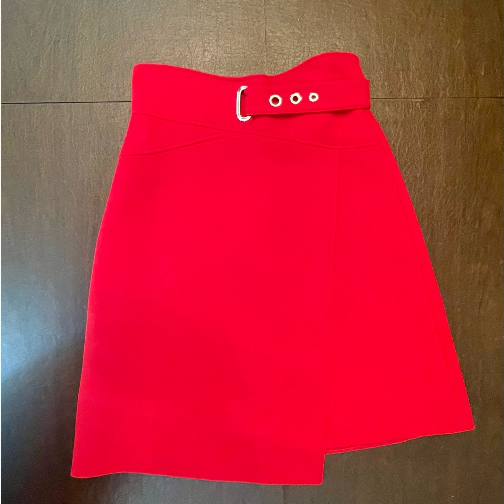 Karen Millen Vibrant Red Asymmetrical Skirt - Picture 2 of 4